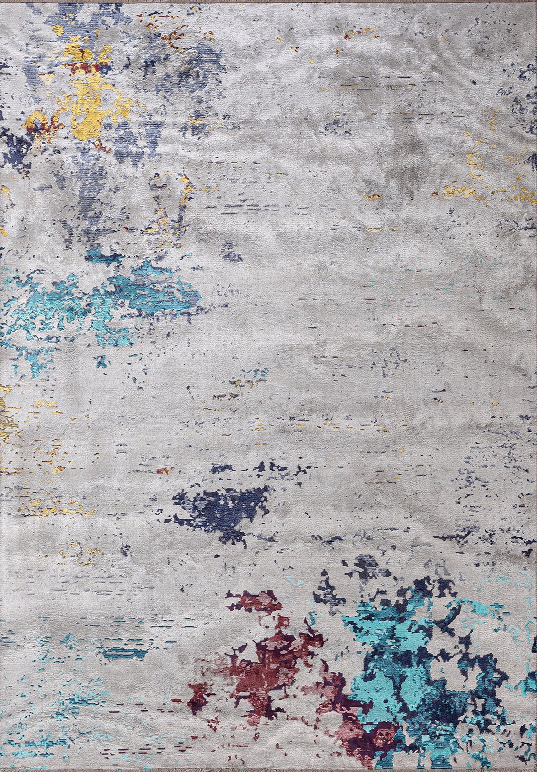 Frost Light Grey - Turquoise Rug Rugs - Venetto Design Venettodesign.com