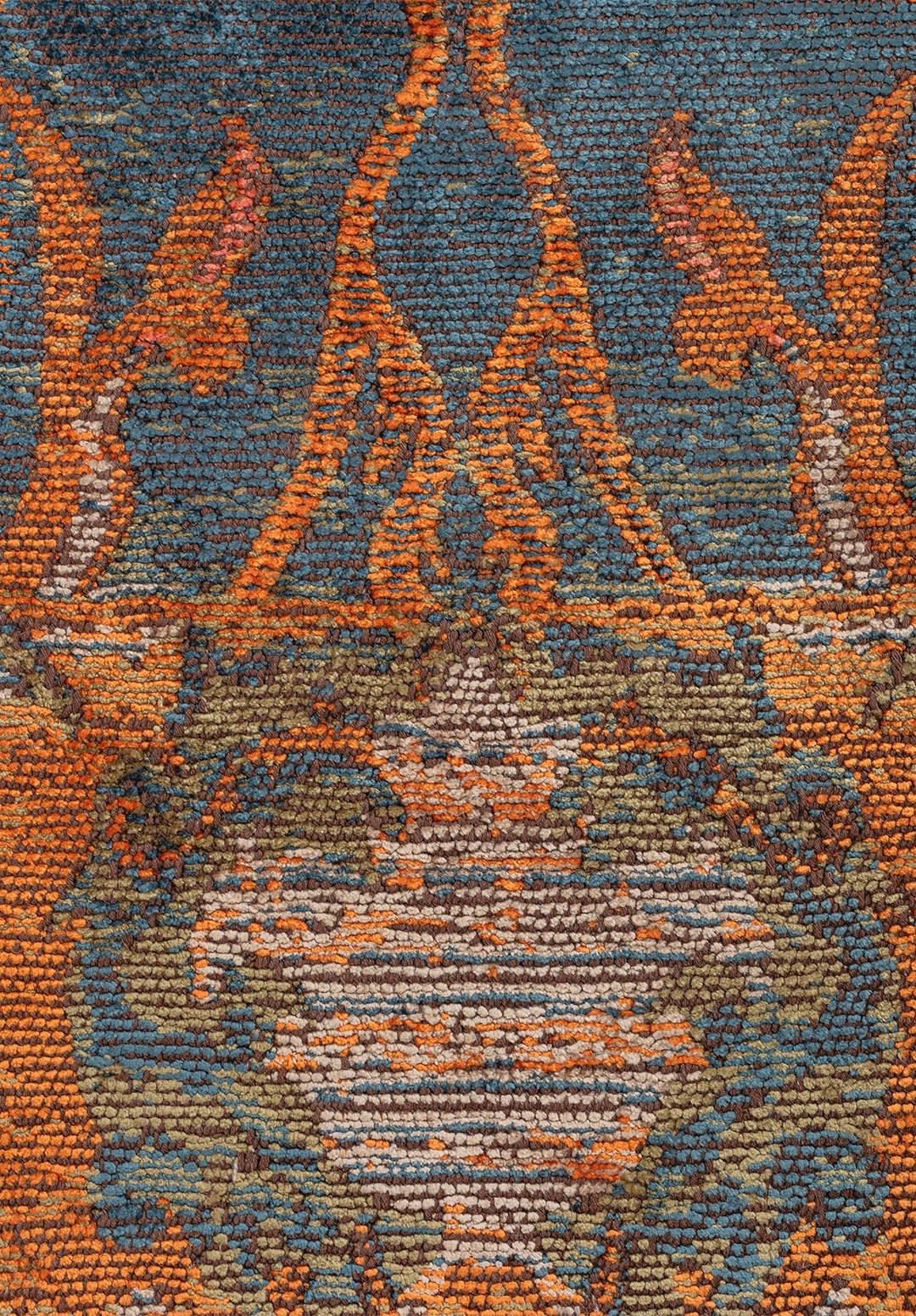 Velorien Teal - Terracotta Rug