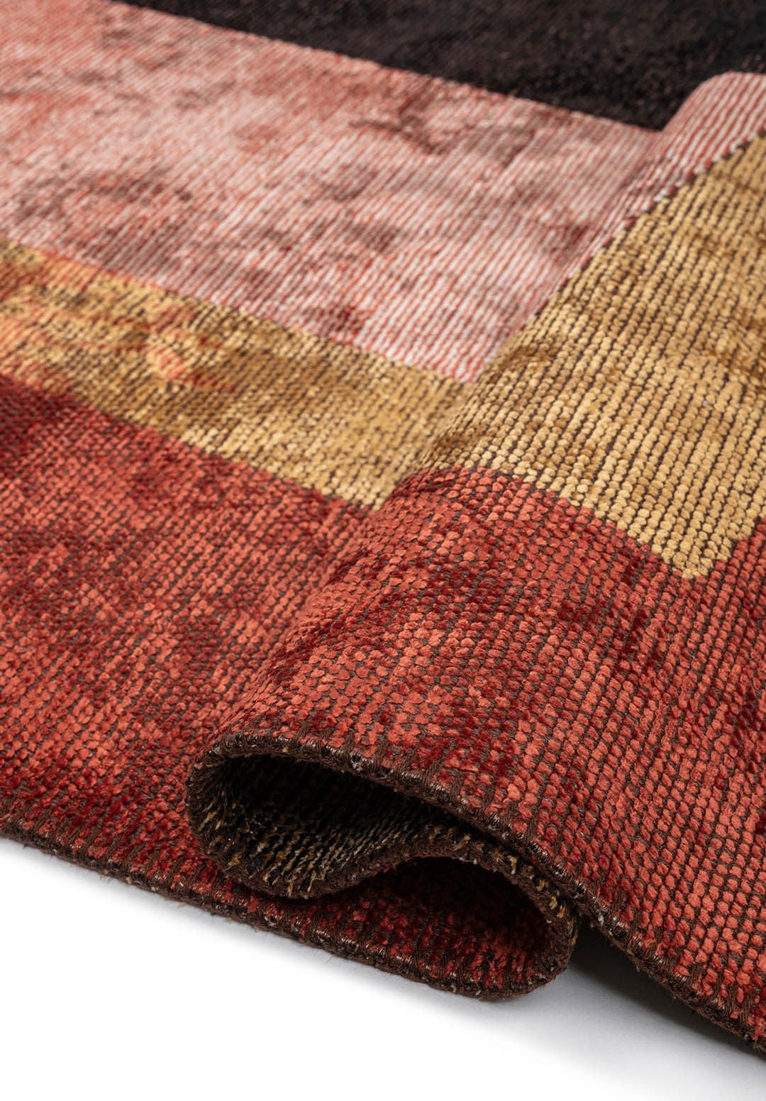 Bauhaus Light Cream - Dark Terra Rug