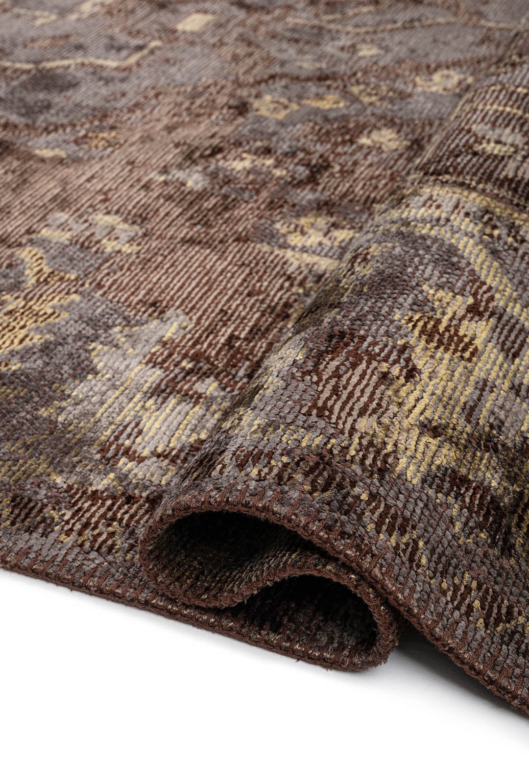 Emperor Dark Brown - Khaki Rug
