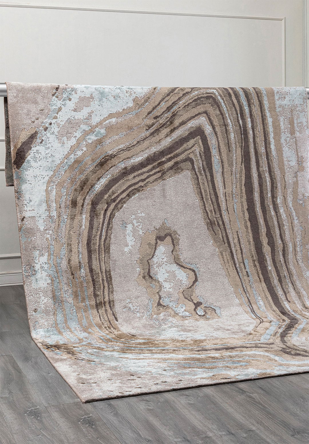 Smoke Bone - Ice Blue Rug Rugs - Venetto Design Venettodesign.com