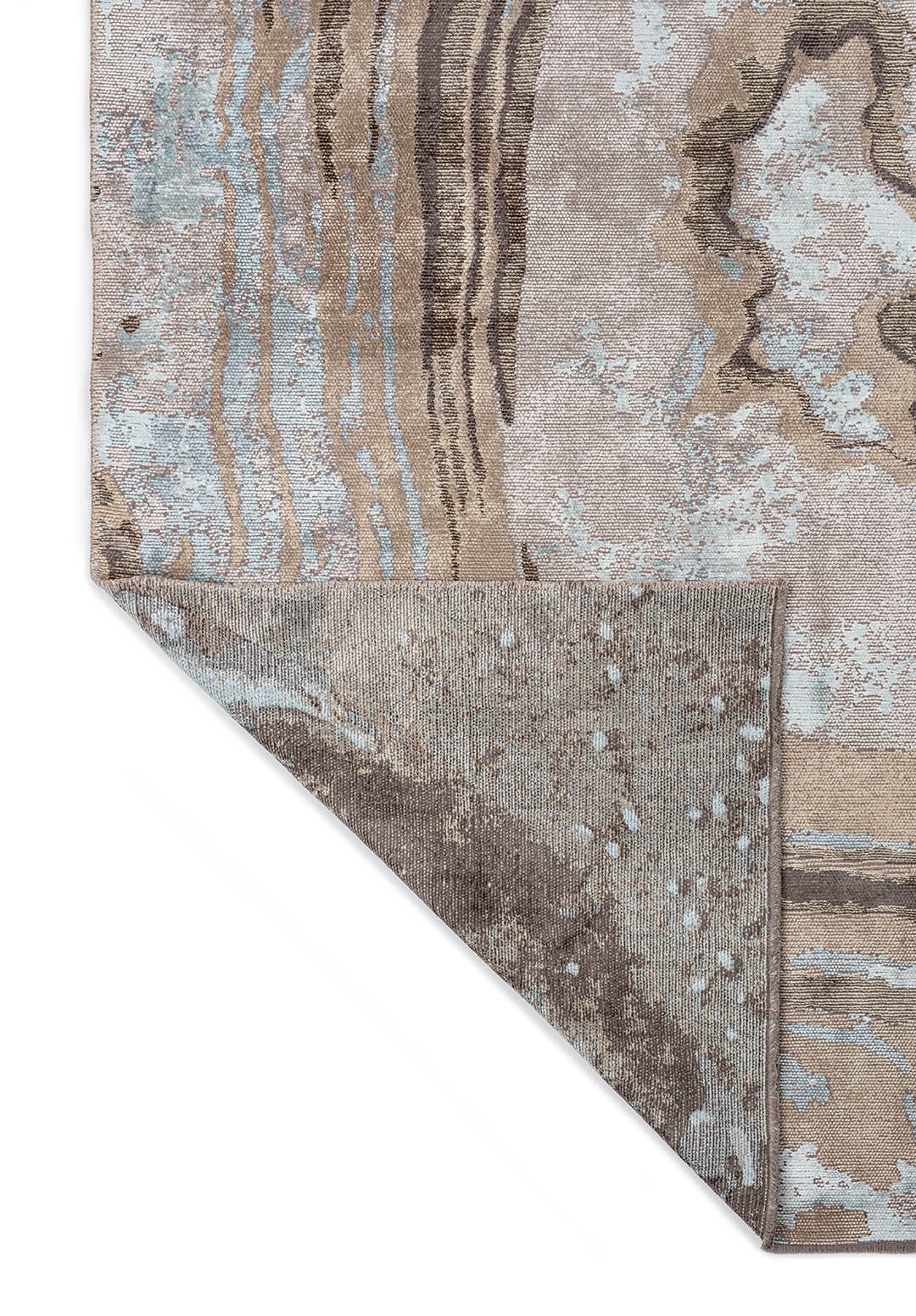 Smoke Bone - Ice Blue Rug Rugs - Venetto Design Venettodesign.com