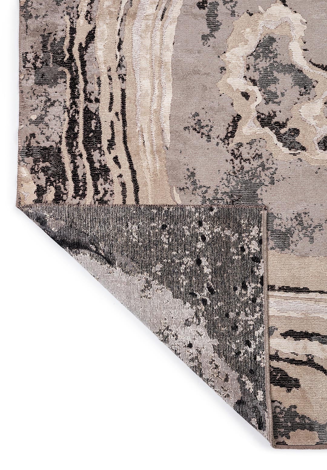 Smoke Grey - Beige Rug Rugs - Venetto Design Venettodesign.com