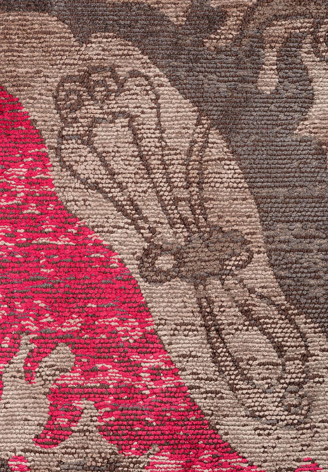 Velorien Anthracite - Fuchsia Rug