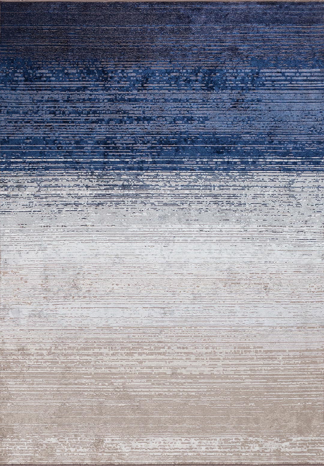Aurora Beige - Navy Blue Rug Rugs - Venetto Design Venettodesign.com