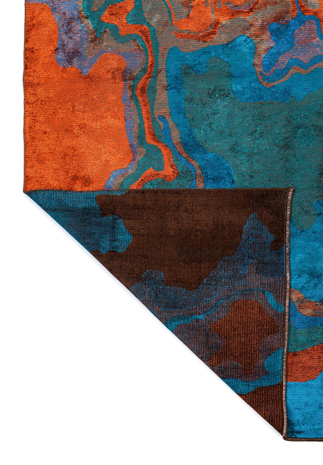 Isola Rust - Cyan Rug Rugs - Venetto Design Venettodesign.com