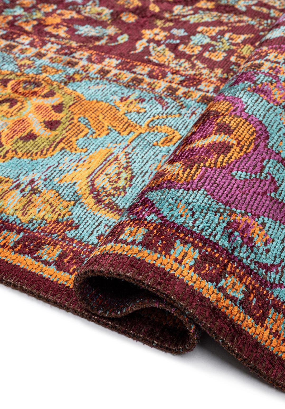 Vellora Cherry - Turquoise Rug