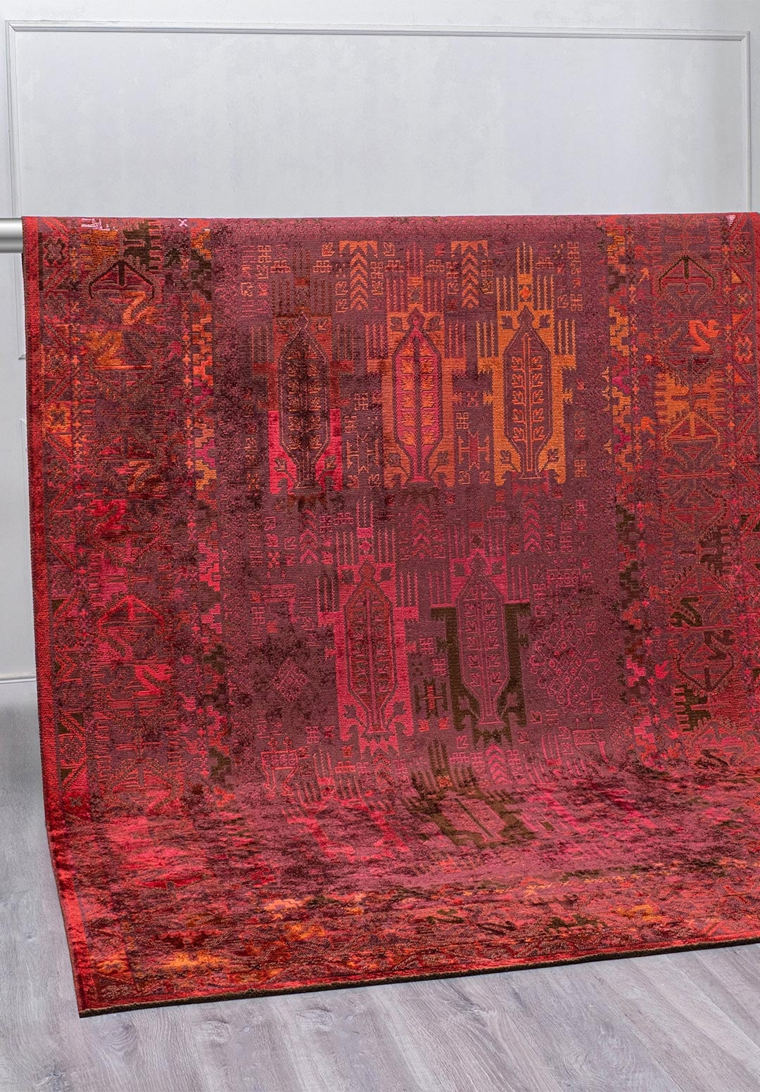 Folk Cherry - Red Rug
