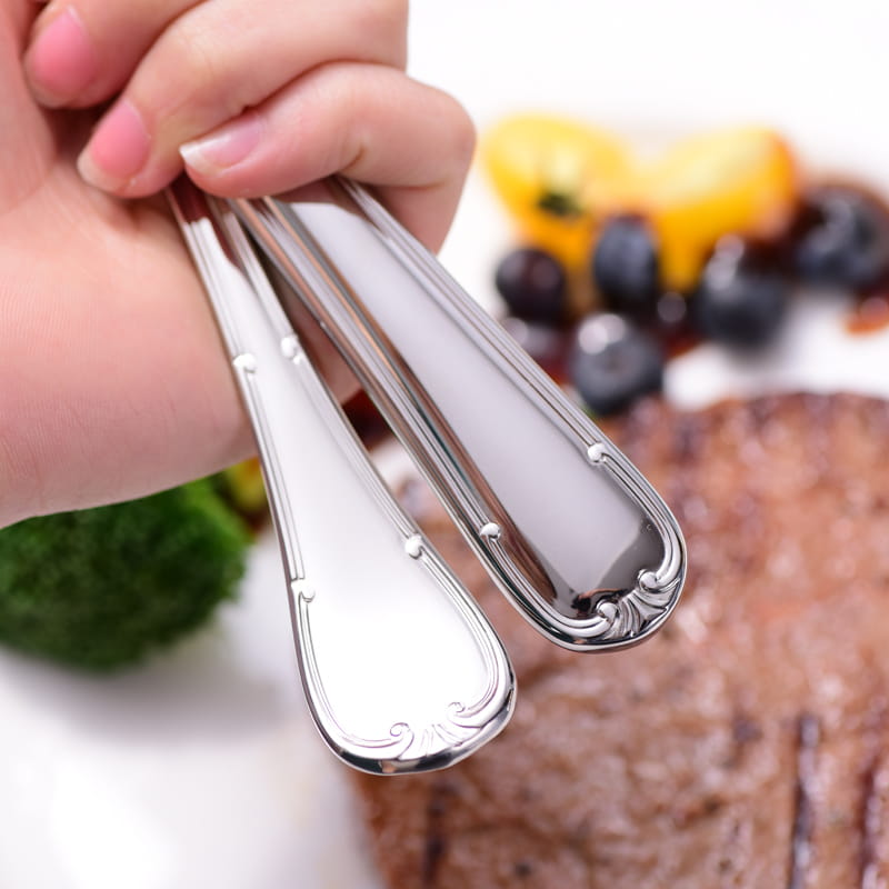 Selena Silver Luxury 18/10 Stainless Steel Cutlery Set - Venetto Design Venettodesign.com