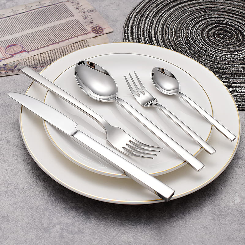 Elysian Silver Luxury 18/10 Stainless Steel Cutlery Set - Venetto Design Venettodesign.com