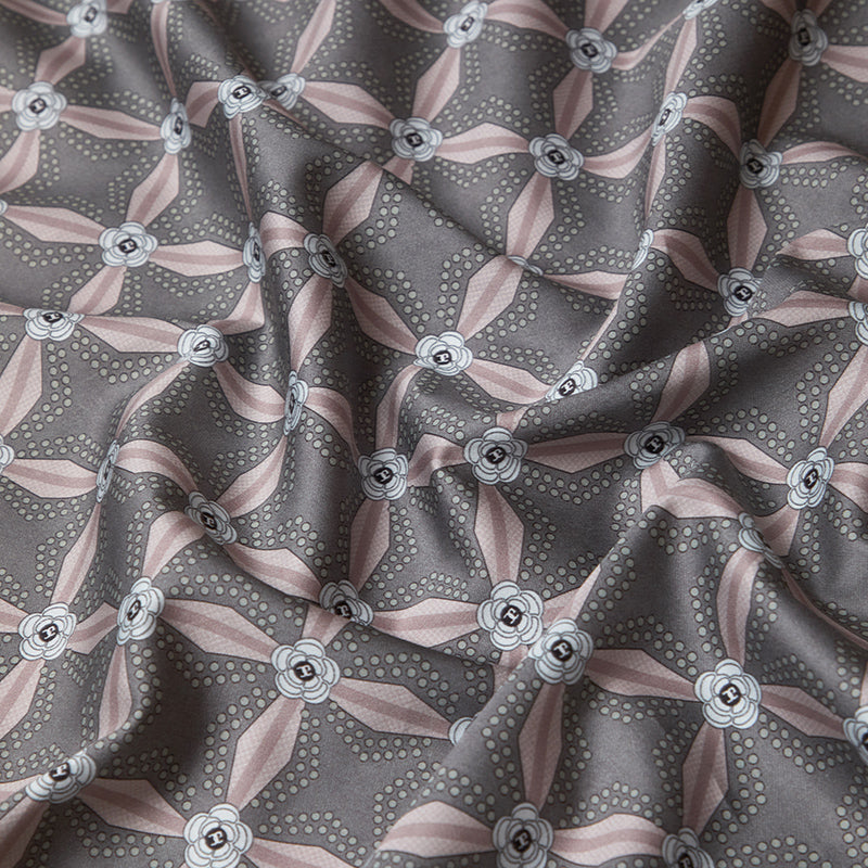 Roselle Geometric Luxury Egyptian Cotton Duvet Cover Set with Lattice Print - Venetto Design Venettodesign.com