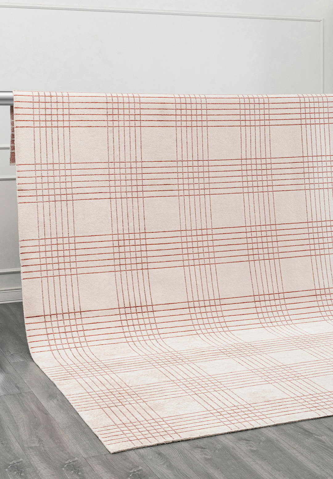 Lattice Rust - Light Cream Rug Rugs - Venetto Design Venettodesign.com