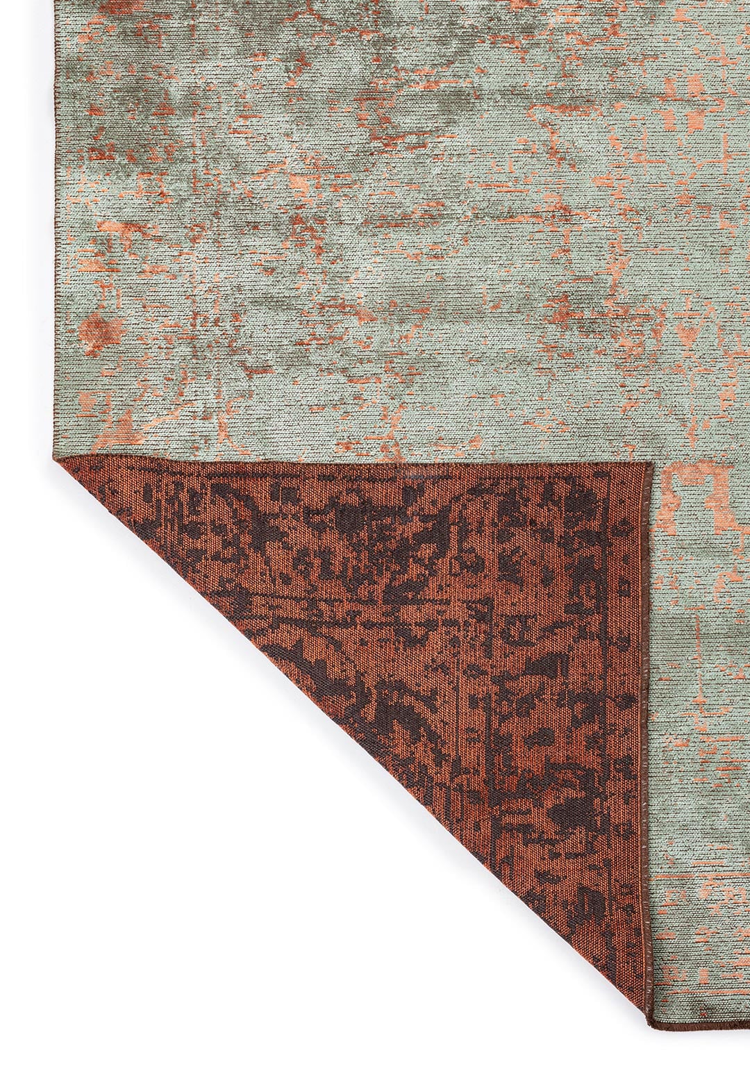 Ivy Peach - River Green Rug Rugs - Venetto Design Venettodesign.com