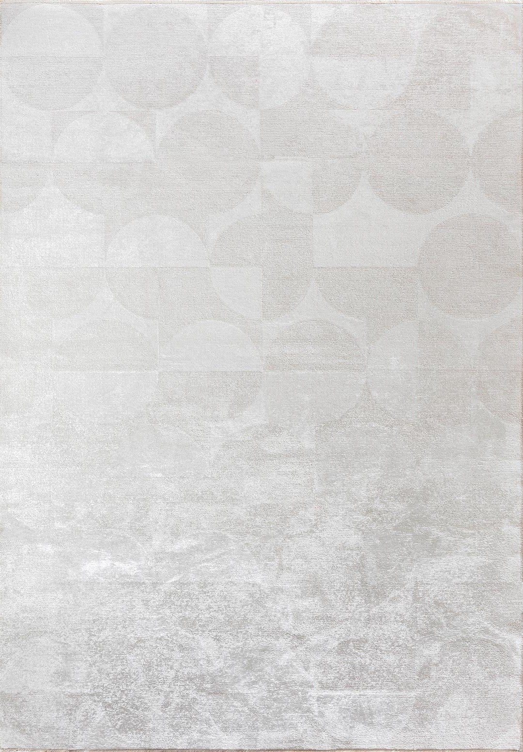 Circle White Rug Rugs - Venetto Design Venettodesign.com