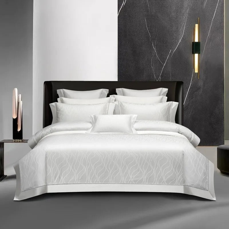 Isla Egyptian Cotton Jacquard Luxury Bedding Set