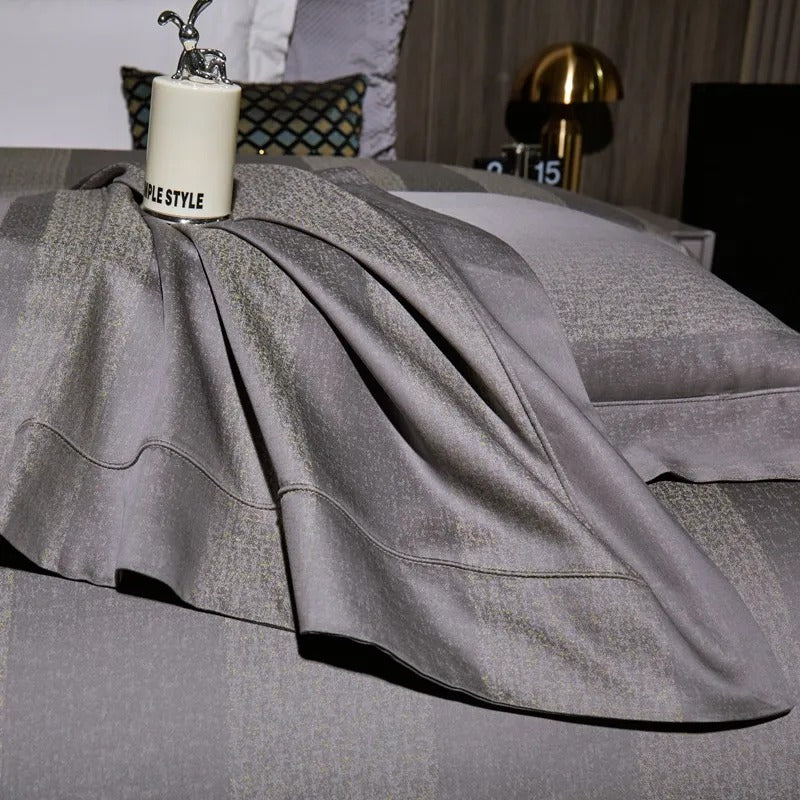 Carissa Striped Jacquard Bedding Set