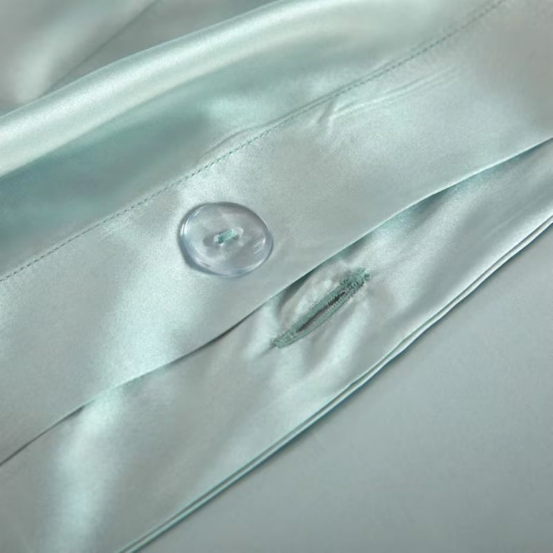 Aristelle Aqua Luxury Pure Mulberry Silk Bedding Set
