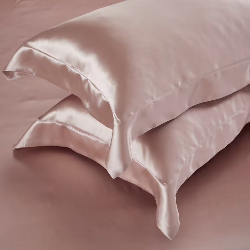 Aristelle Blush Pink Luxury Pure Mulberry Silk Bedding Set