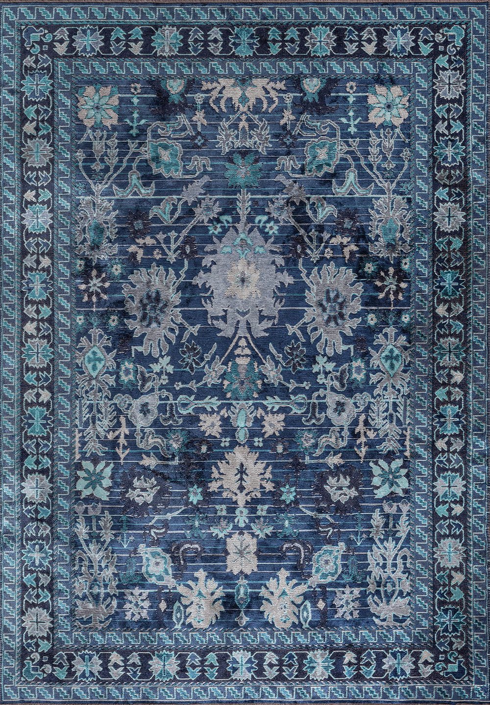 Prestige Dark Blue - Turquoise Rug