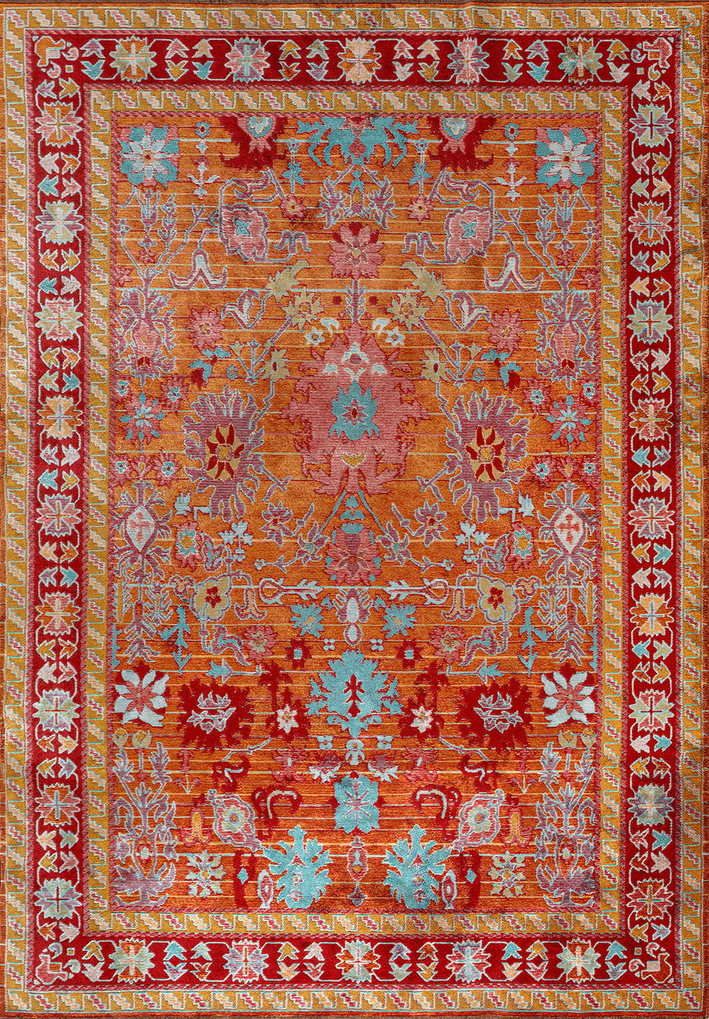 Prestige Mustard - Turquoise Rug