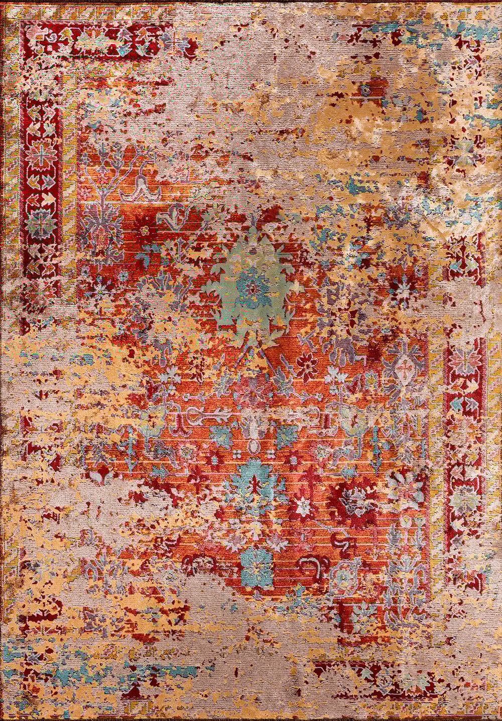 Prestige Mustard - Red Rug