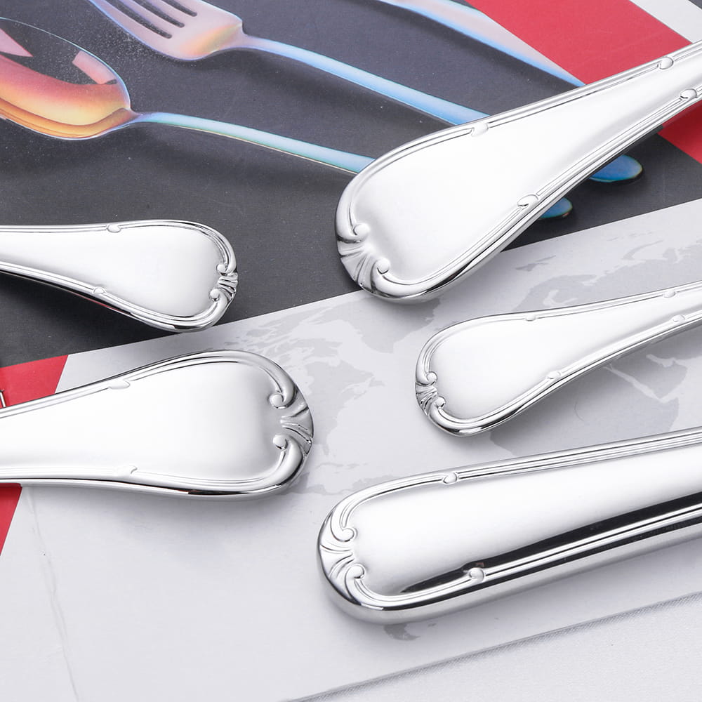 Selena Silver Luxury 18/10 Stainless Steel Cutlery Set - Venetto Design Venettodesign.com