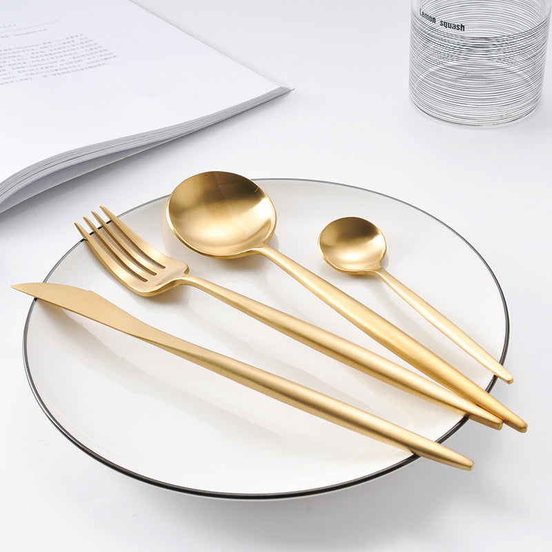 Arya Gold 18/10 Stainless Steel Cutlery Set - Venetto Design Venettodesign.com
