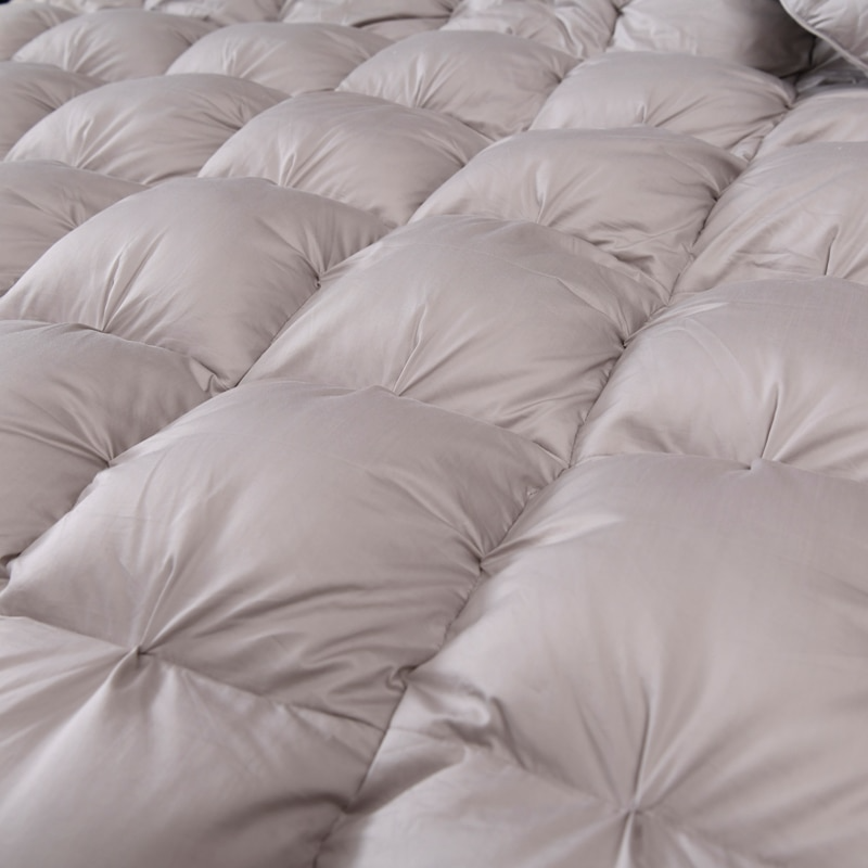 Tanya Grey Pinch Quilted Goose Down Comforter