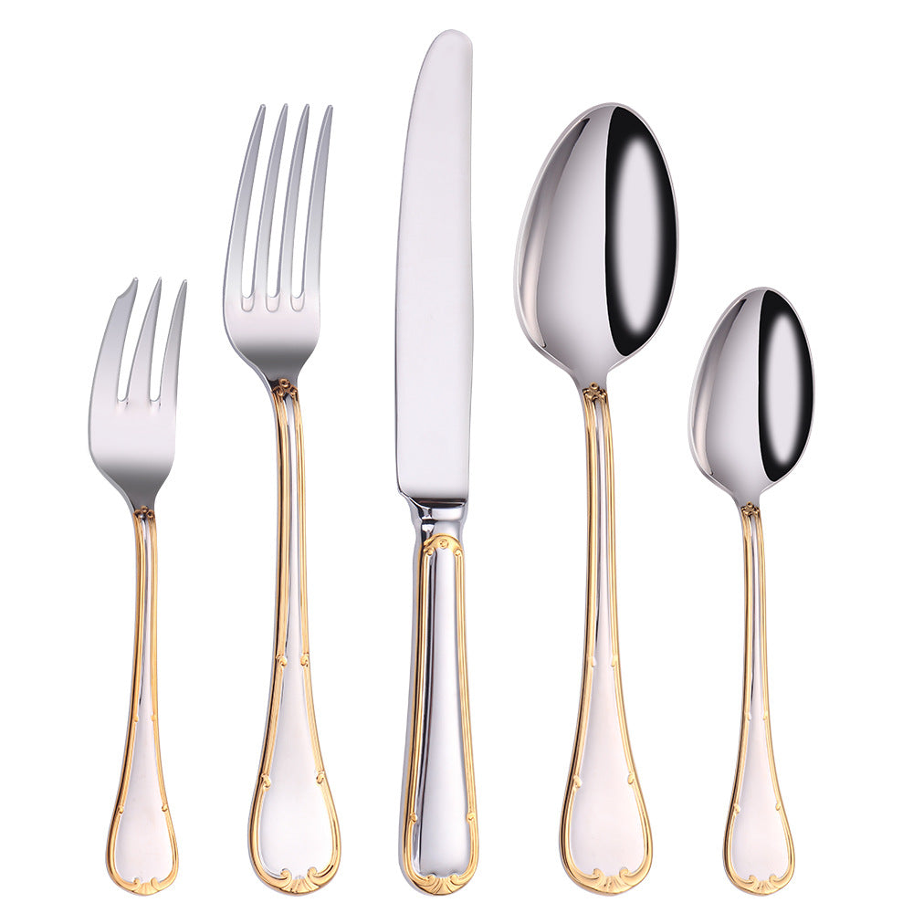 Selena Gold Edge Luxury Cutlery Set