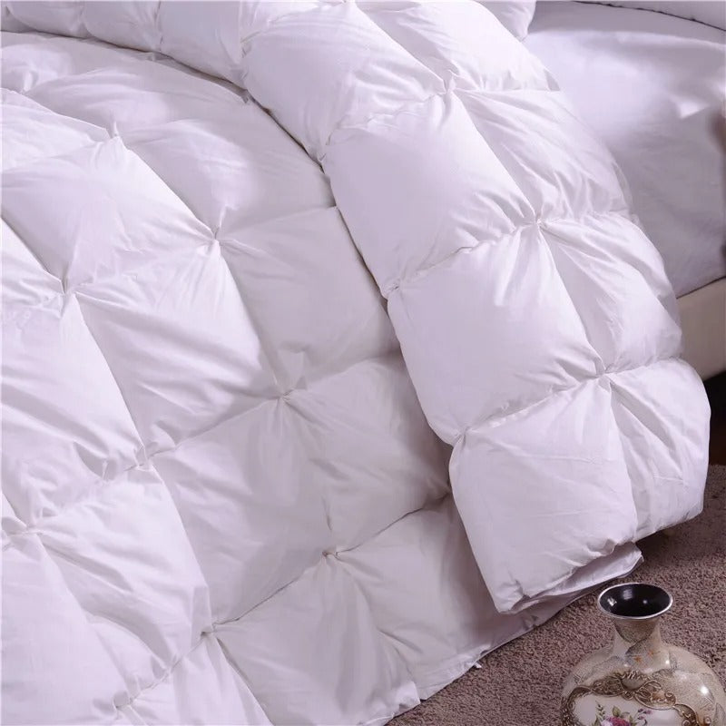 Shadiya Square Quilted Goose Down Cotton Filling Comforter