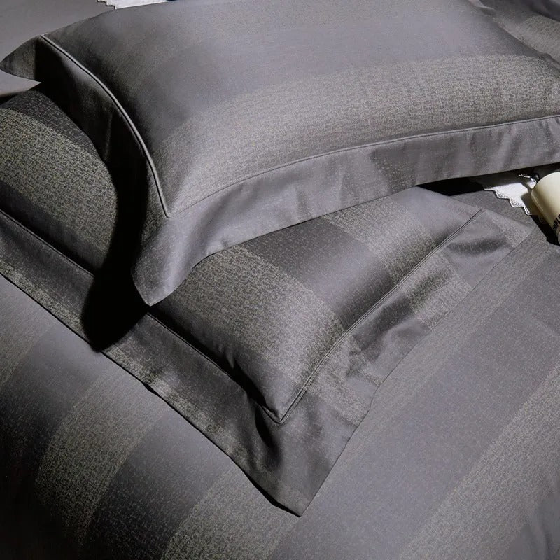 Carissa Striped Jacquard Bedding Set