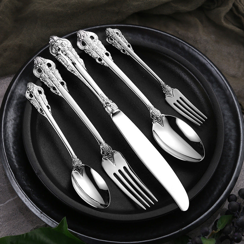 Ducal Silver 18/10 Stainless Steel Cutlery Set with Forged Handle - Venetto Design Venettodesign.com