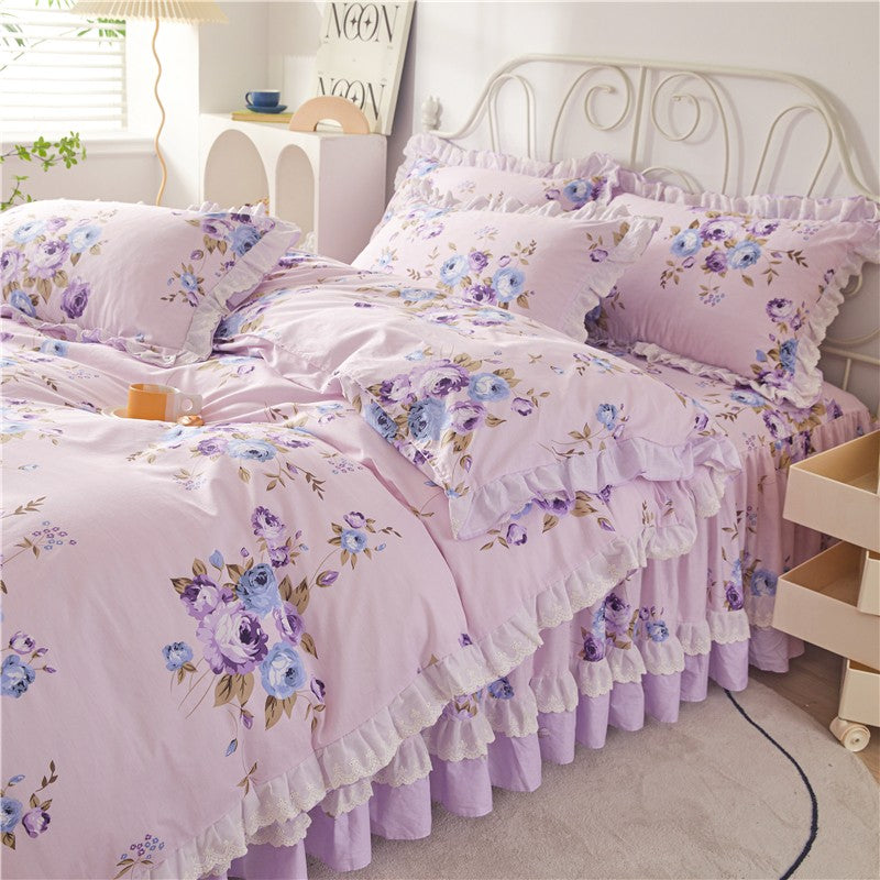 Rafaella Ruffled Cotton Bedding Set