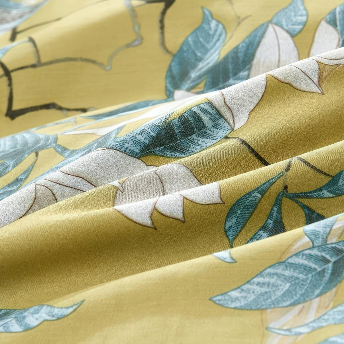 Solarosa Yellow Silky Egyptian Cotton Bedding Set