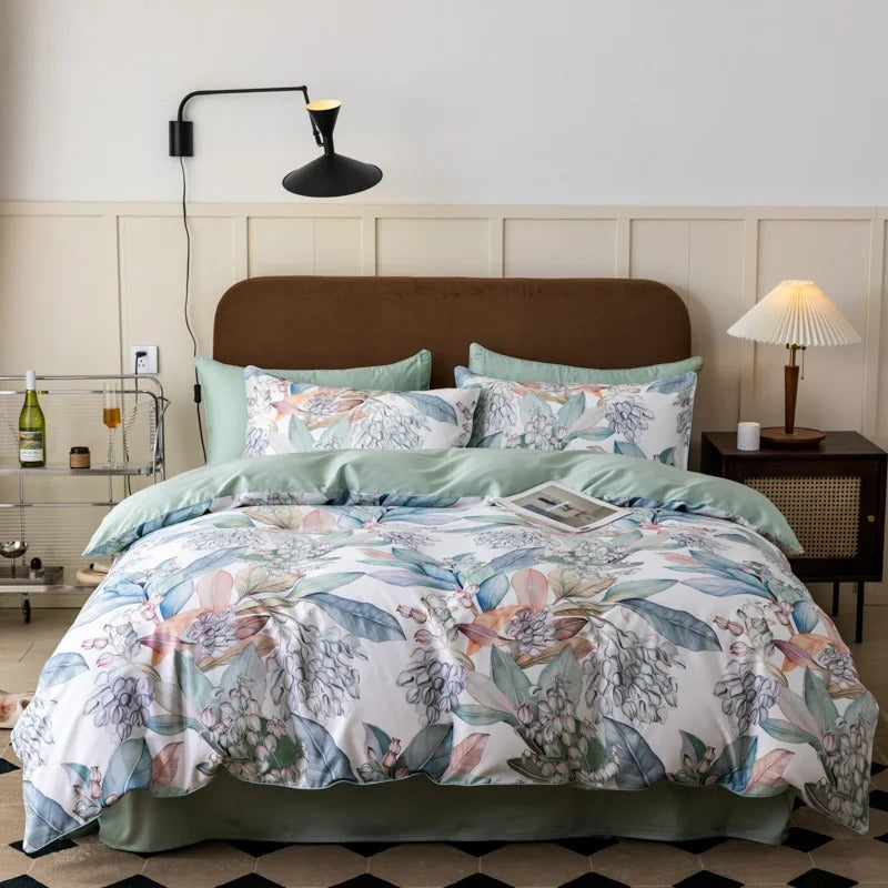 Drusilla Botanical Ultra Soft Egyptian Cotton Bedding Set