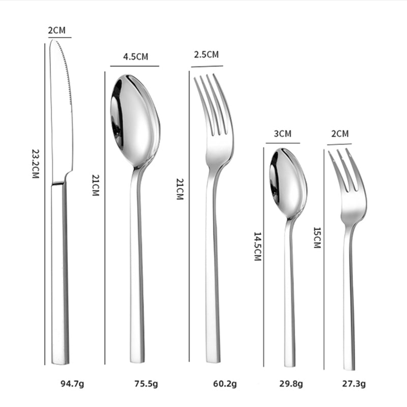Elysian Silver Luxury Cutlery Set