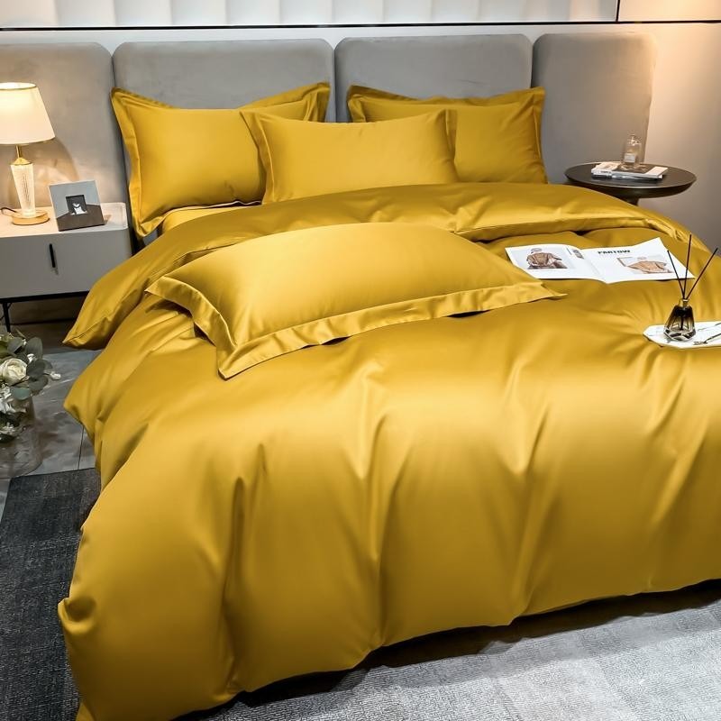 Neo Gold Silky Cotton Duvet Cover Set Duvet Cover Set - Venetto Design Venettodesign.com