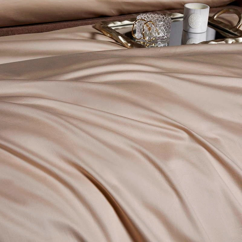 Leila Kilim Beige Embroidered Edge Egyptian Cotton Duvet Cover Set Duvet Cover Set - Venetto Design Venettodesign.com