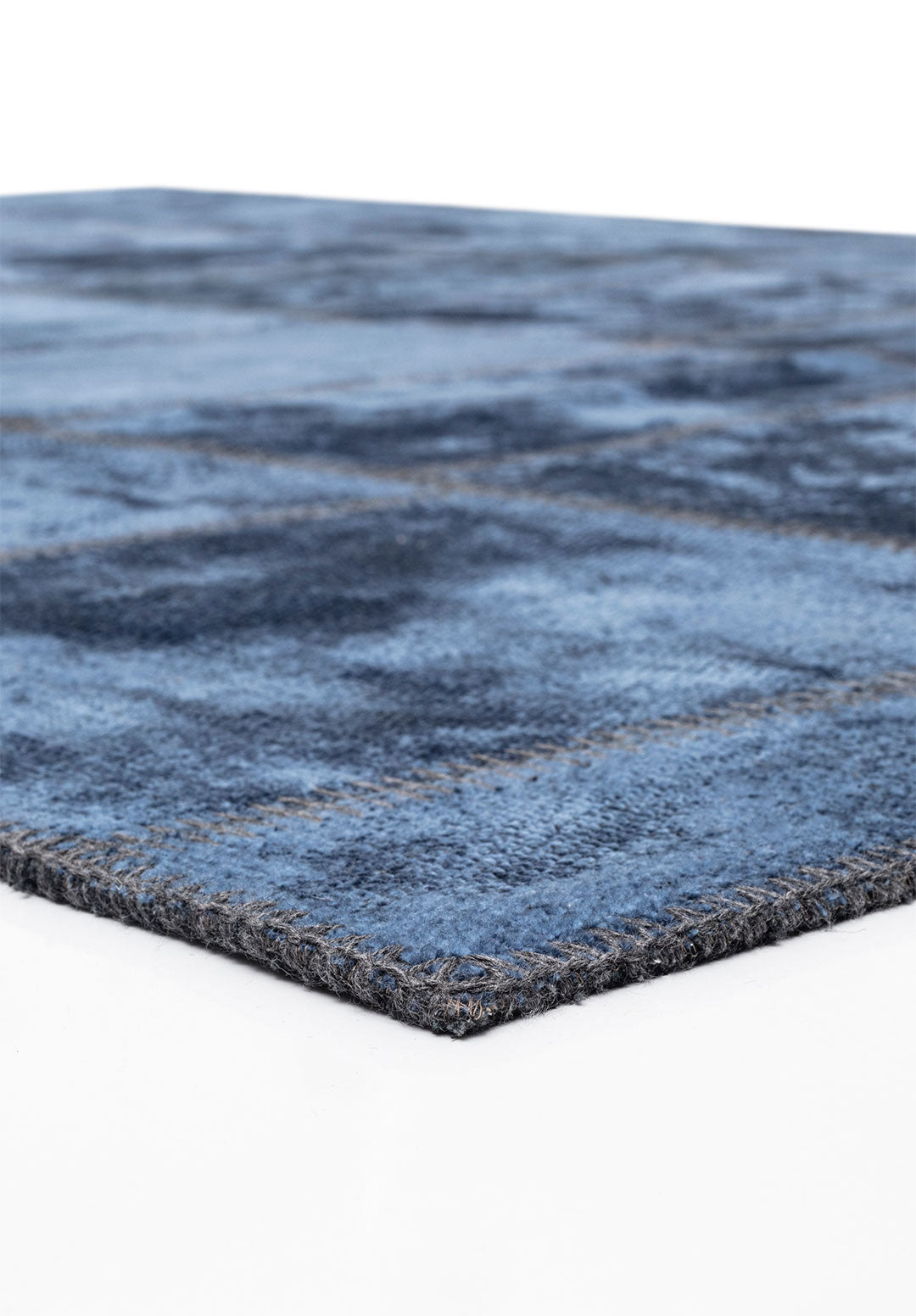 Patch Navy Blue Rug Rugs - Venetto Design Venettodesign.com