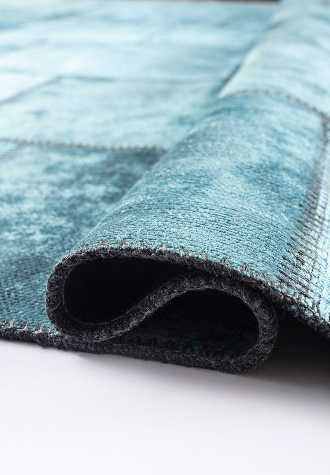 Patch Turquoise Rug Rugs - Venetto Design Venettodesign.com