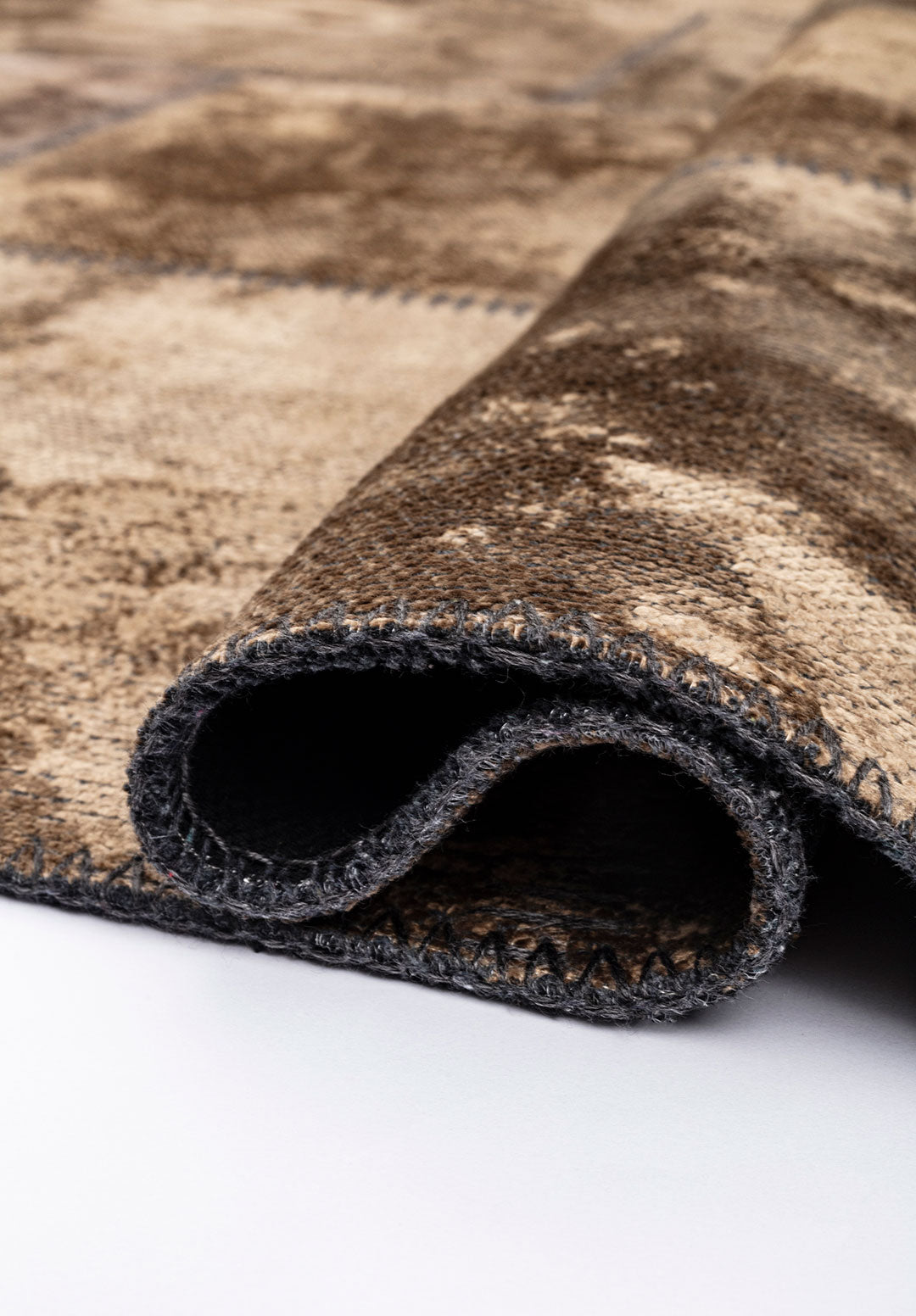 Patch Light Brown Rug Rugs - Venetto Design Venettodesign.com