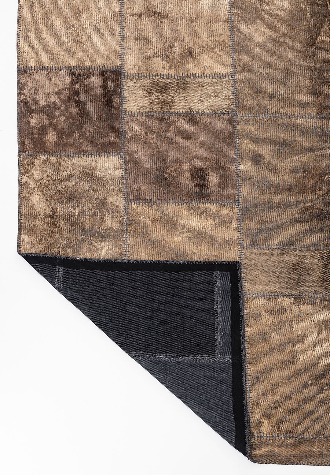 Patch Light Brown Rug Rugs - Venetto Design Venettodesign.com