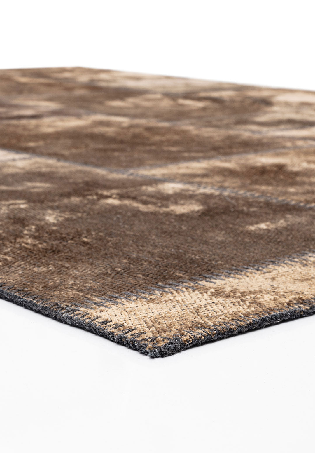 Patch Light Brown Rug Rugs - Venetto Design Venettodesign.com