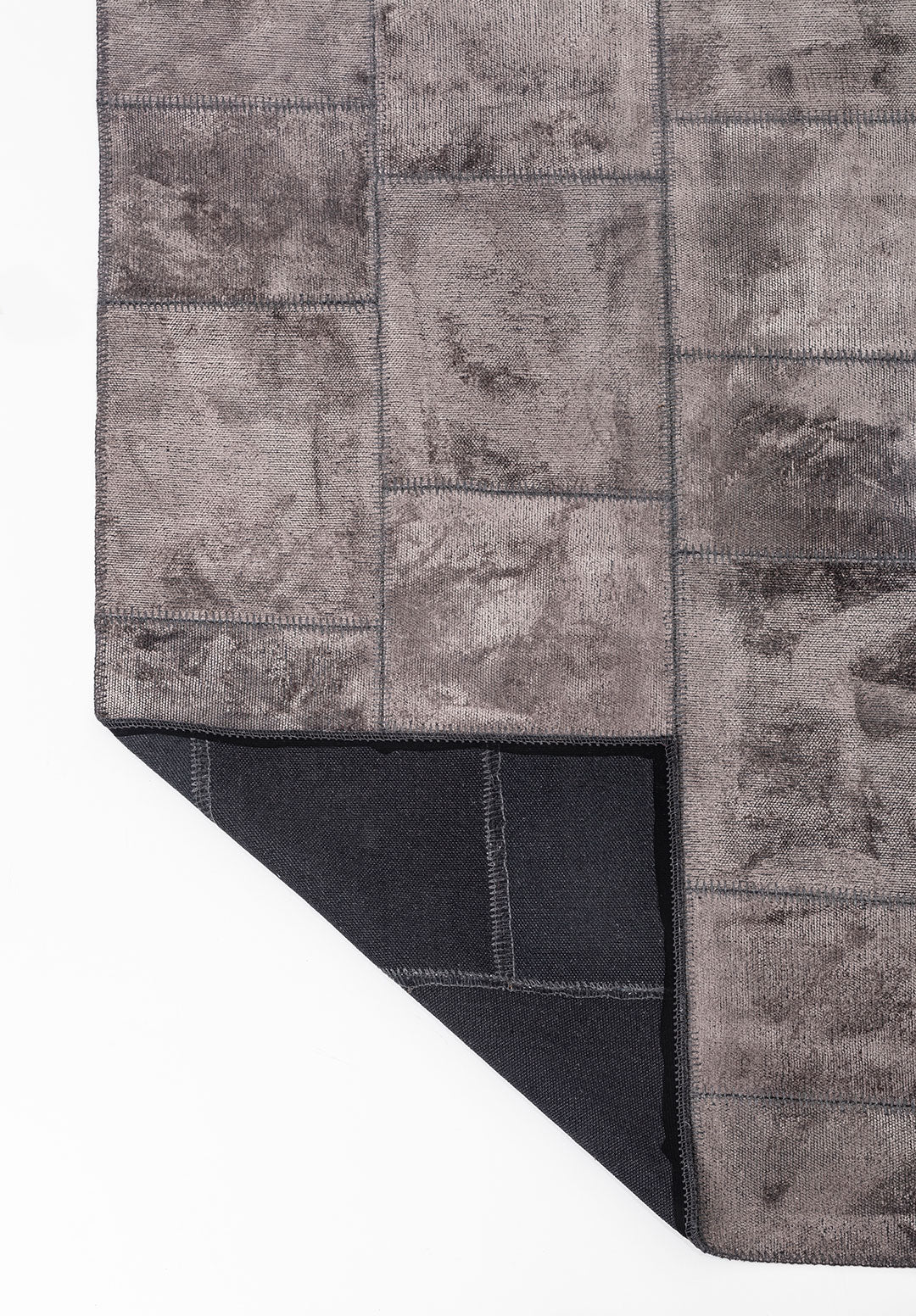 Patch Dark Grey Rug Rugs - Venetto Design Venettodesign.com