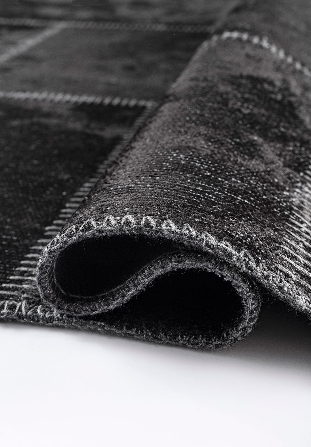 Patch Black Rug Rugs - Venetto Design Venettodesign.com