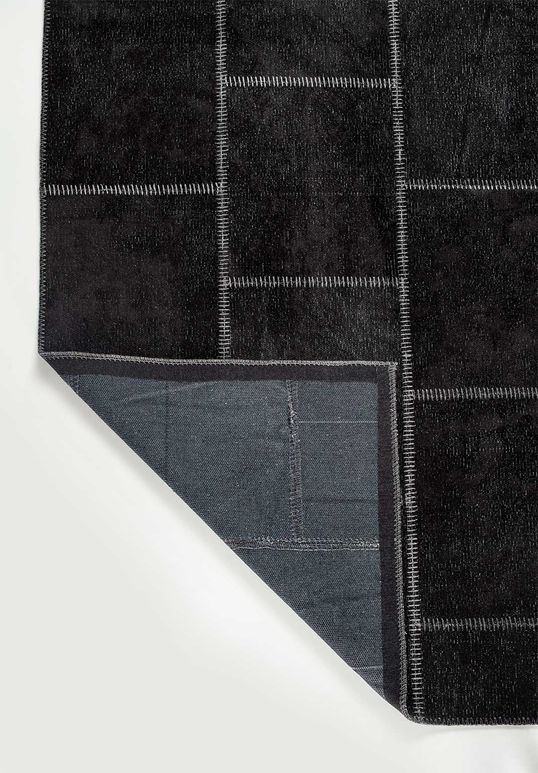 Patch Black Rug Rugs - Venetto Design Venettodesign.com