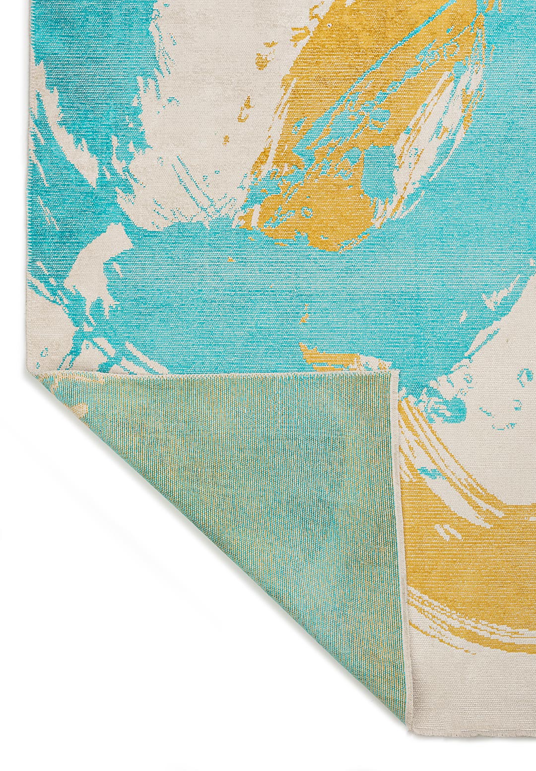 Madrid Turquoise - Yellow Rug