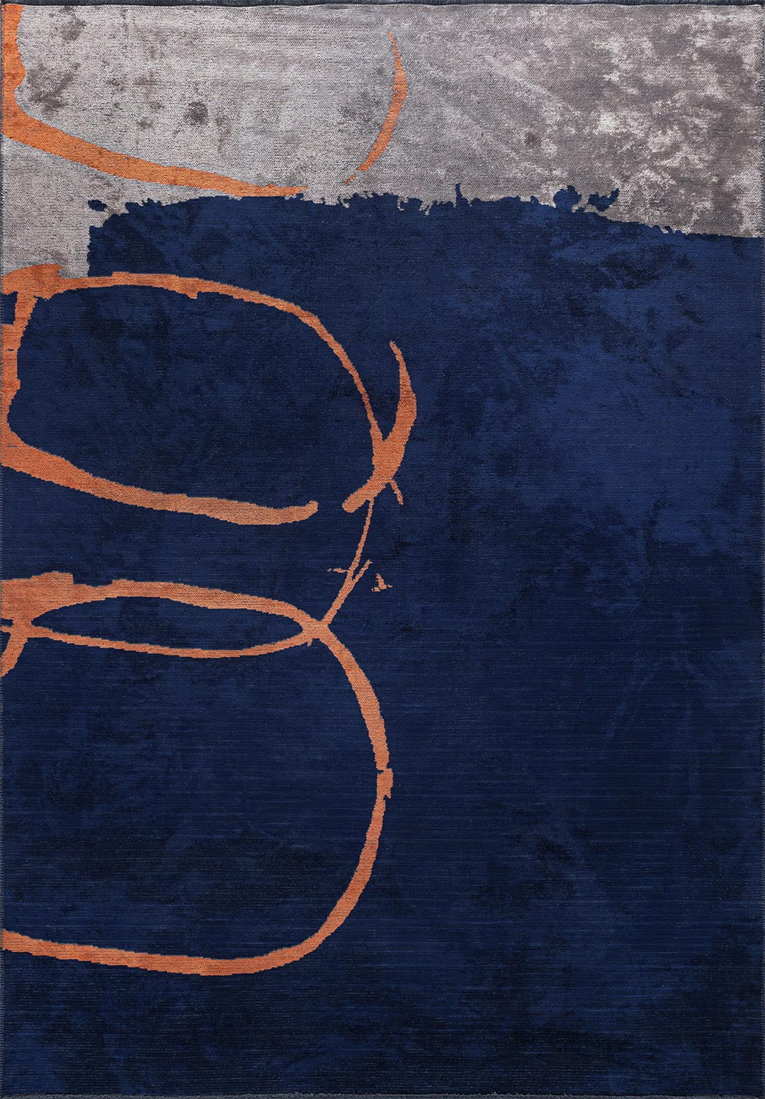 Munich Dark Navy - Dark Grey Rug