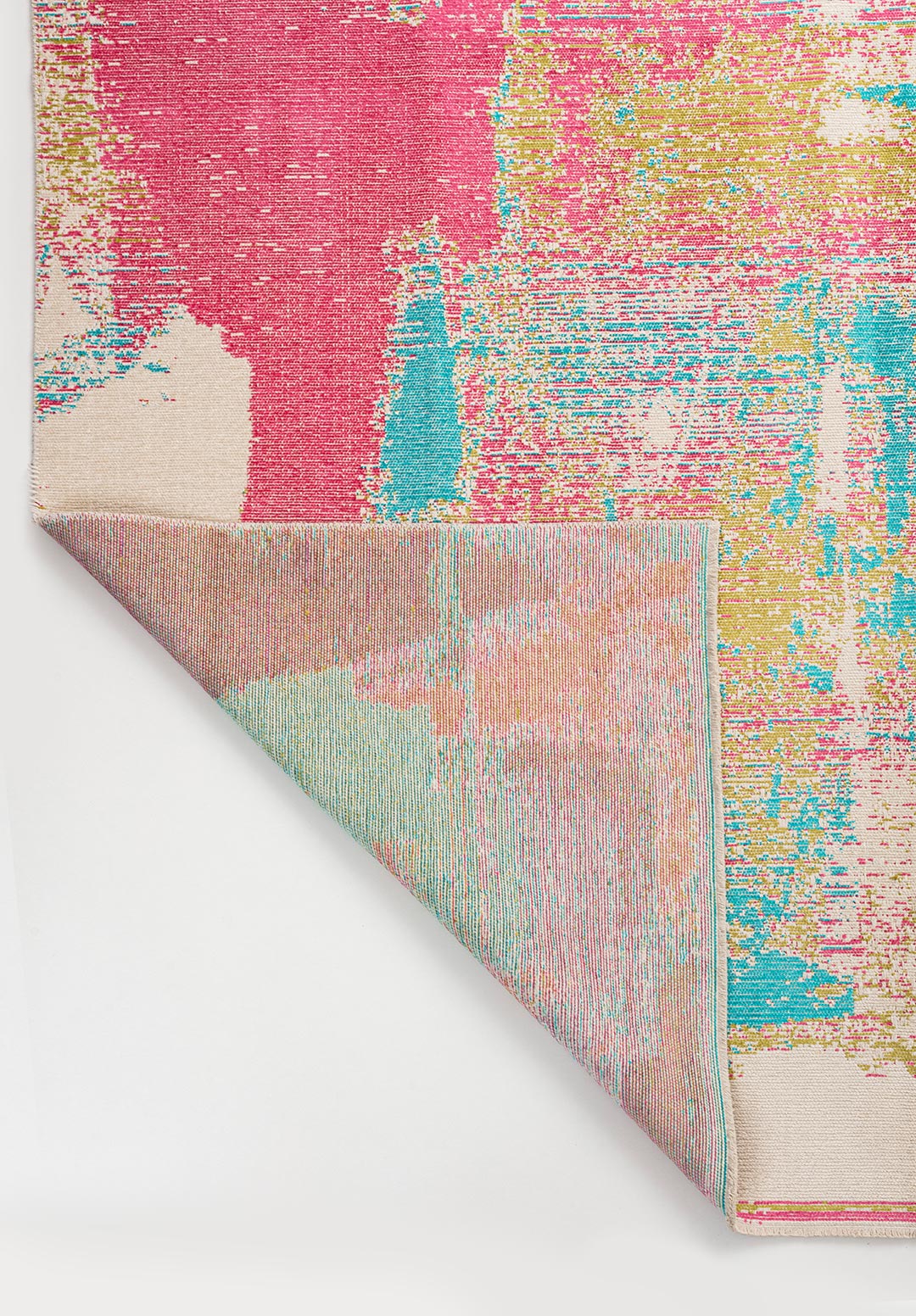 Nice Pink - Turquoise Rug