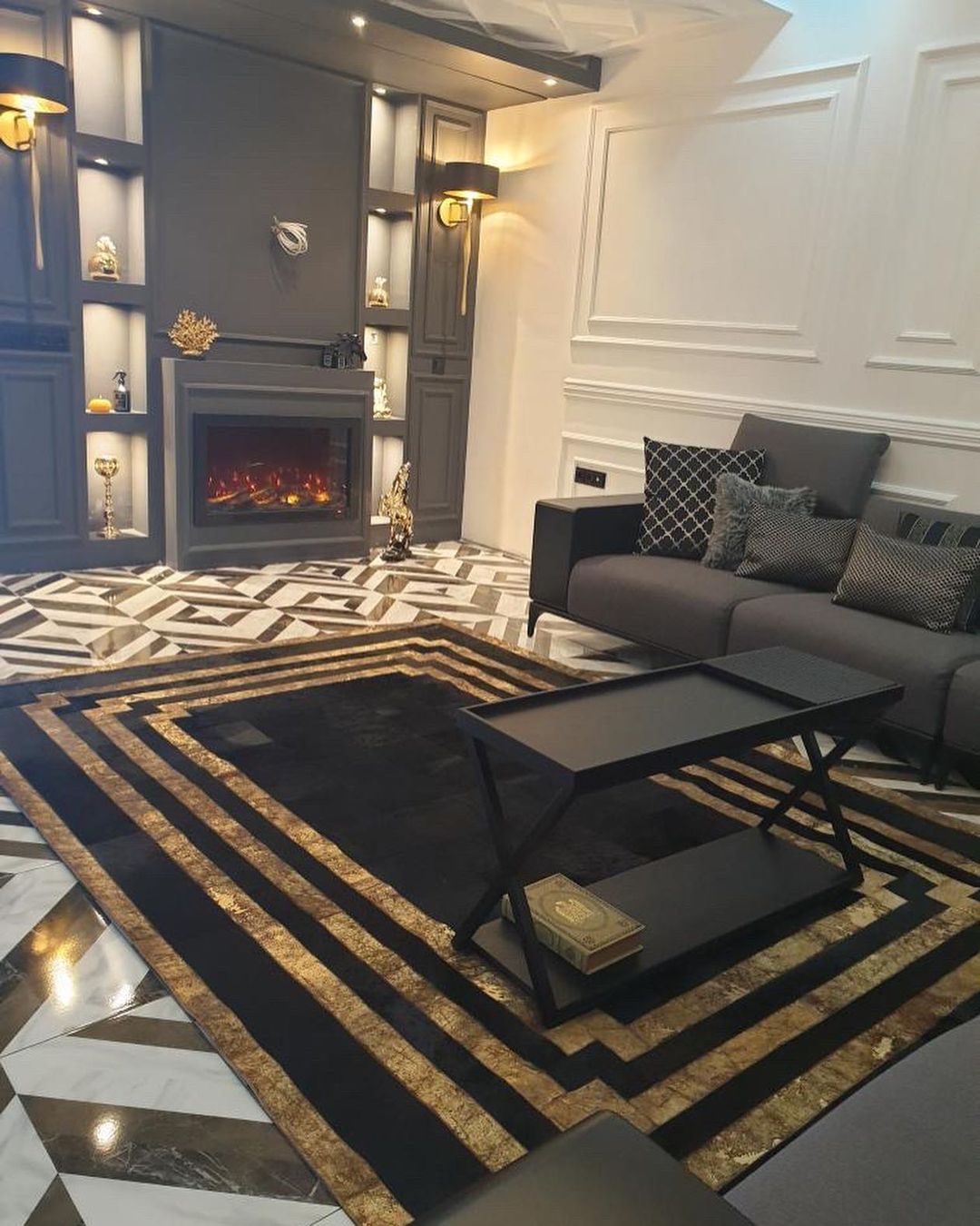 Fuego Handcrafted Flatweave Natural Leather Rug Rugs - Venetto Design Venettodesign.com